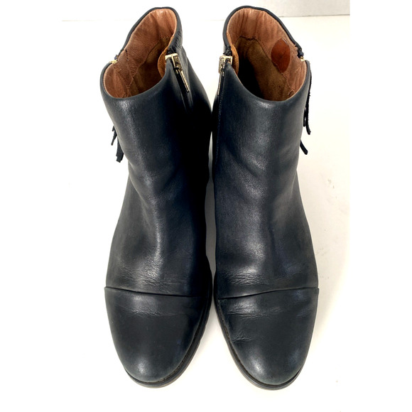 PIKOLINOS Andorra Black Boot Leather Tassel Ankle Bootie Round Toe Zip 40 9 9.5 - Picture 4 of 9